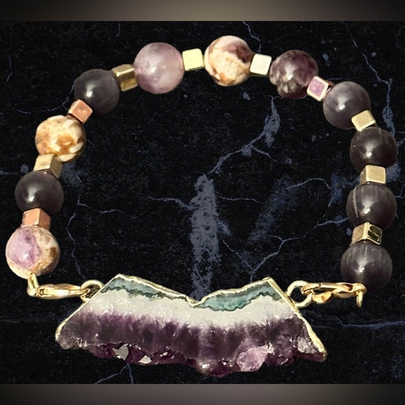 SOLD !!  AMETHYST BRACELET - Picture 5 of 6